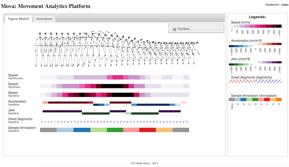 Screenshot of the live Mova demo